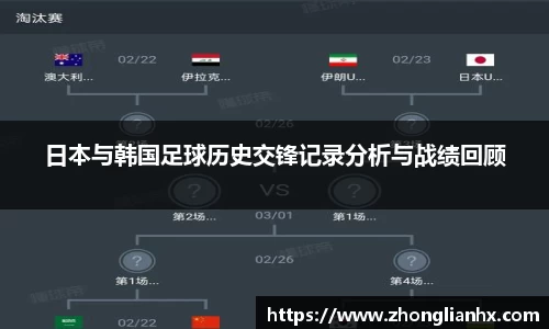 日本与韩国足球历史交锋记录分析与战绩回顾